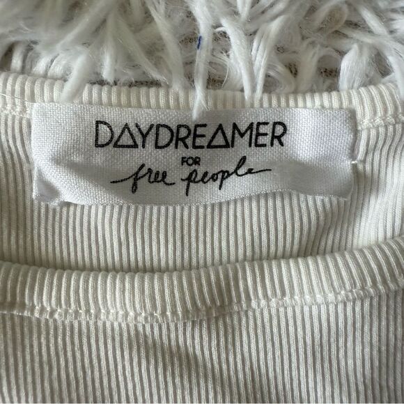 Daydreamer for Free People Ribbed Cotton Scorpio Screen Print Mini Tee Size L - Picture 6 of 6